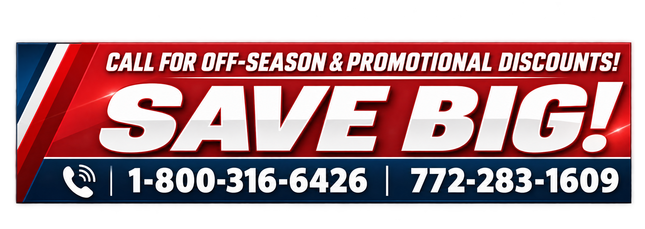 Call for Webasto off-season and promotional discounts. Save big! 1-800-316-6426 or 772-283-1609.